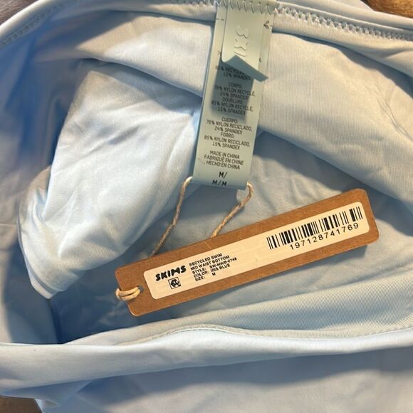NWT SKIMS Signature Swim Mid Waist Bottoms | Iris Blue - Picture 5 of 6